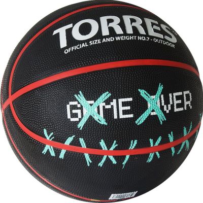 Мяч баскетбольный «TORRES Game Over» B02217, размер 7.
