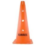Конус трен. «TORRES» арт.TR1011, пластик, высота 46 см, с отв. для штанги TORRES, оранжевый