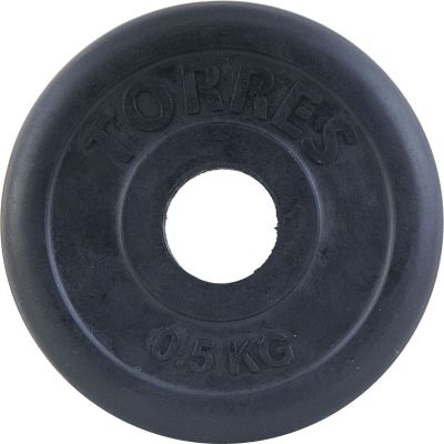 Диск обрезин. «TORRES 0,5 кг» арт.PL506105, d.31мм, металл в резиновой оболочке, черный