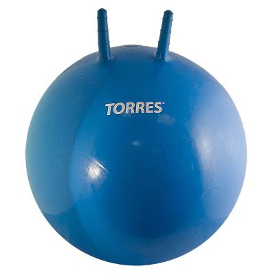 Мяч-попрыгун «TORRES», арт.AL121455, с ручками, диам. 55 см, эласт. ПВХ, с насосом, синий