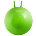 Мяч-попрыгун «TORRES», арт.AL121465, с ручками, диам. 65 см, эласт. ПВХ, с насосом, зеленый