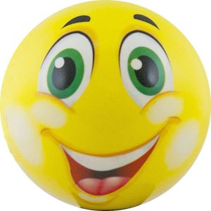 Мяч детский «Funny Faces», арт.DS-PP 205, диаметр 12 см, пластизоль, желтый