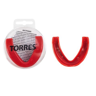Капа боксерская «TORRES» арт. PRL1021RD, термопластичная, красный