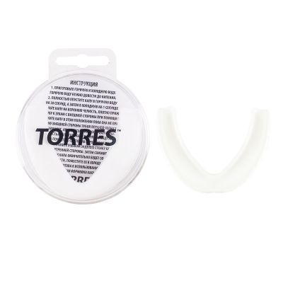 Капа боксерская «TORRES» арт. PRL1021WT, термопластичная, белый