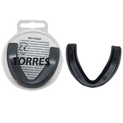 Капа боксерская «TORRES» арт. PRL1023BK, термопластичная, евростандарт CE approved, черный