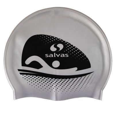 Шапочка для плав. «SALVAS Cap», арт. FA065/S, силикон, серебристый