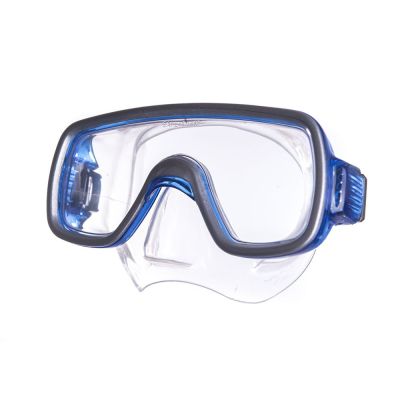 Маска для плав. «Salvas Geo Md Mask», арт.CA140S1BYSTH, закален.стекло, силикон, р. Medium, синий