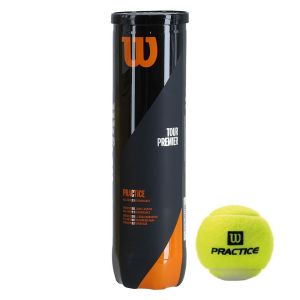 Мяч для тенниса WILSON Tour Practice арт. WRT114500, пласт. банка 4 мяча