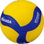 Мяч вол. утяж. «MIKASA VT1000W», р 5, синт.кожа, вес 1000г, клееный, сине-желтый