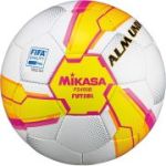 Мяч футзал. «MIKASA FS450B-YP», р.4, FIFA Quality Pro, 32 пан, гл.ПУ, руч.сш, бело-желто-розовый