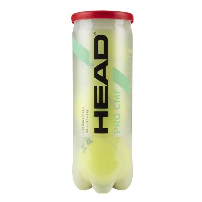 Мяч теннисный HEAD Pro Comfort 3B,арт.577573, уп.3 шт,сукно,нат.резина,желтый
