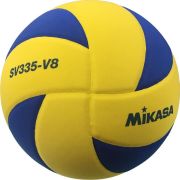 Мяч для вол. на снегу «MIKASA SV335-V8», р.5, FIVB Appr, синт.пена ТПЕ, клееный, бут.кам, жел-син