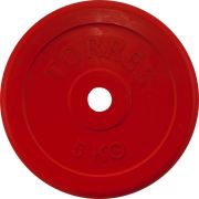 Диск обрезин. «TORRES 5 кг» арт.PL50405, d.25мм, металл в резиновой оболочке, красный