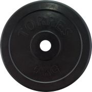 Диск обрезин. «TORRES 5 кг» арт.PL50705, d.25мм, металл в резиновой оболочке, черный